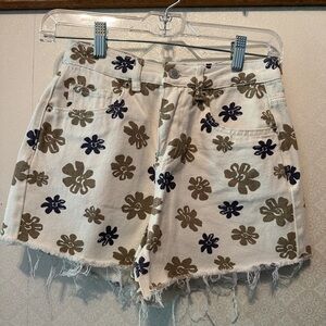 Khaki + Blue Jean Shorts SZ 3/26